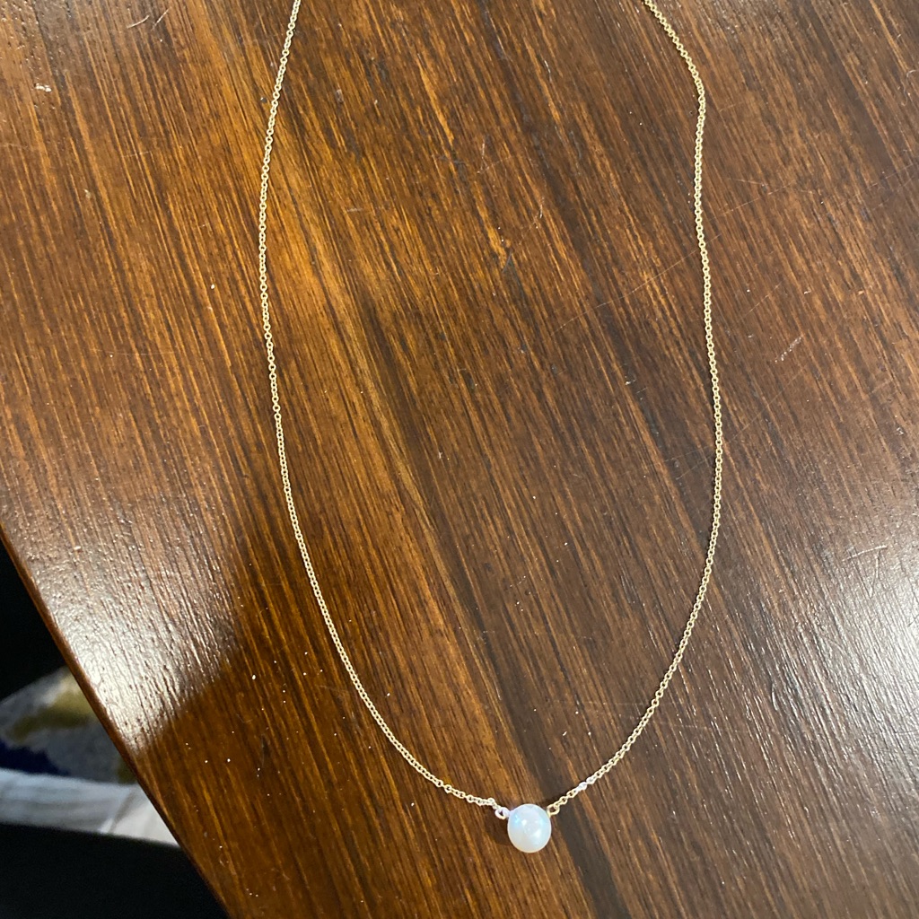 T His Dogeared Pearls Of Love Gold Necklace